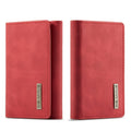 DG.MING M1 Series 3-Fold Multi Card Wallet(Red)