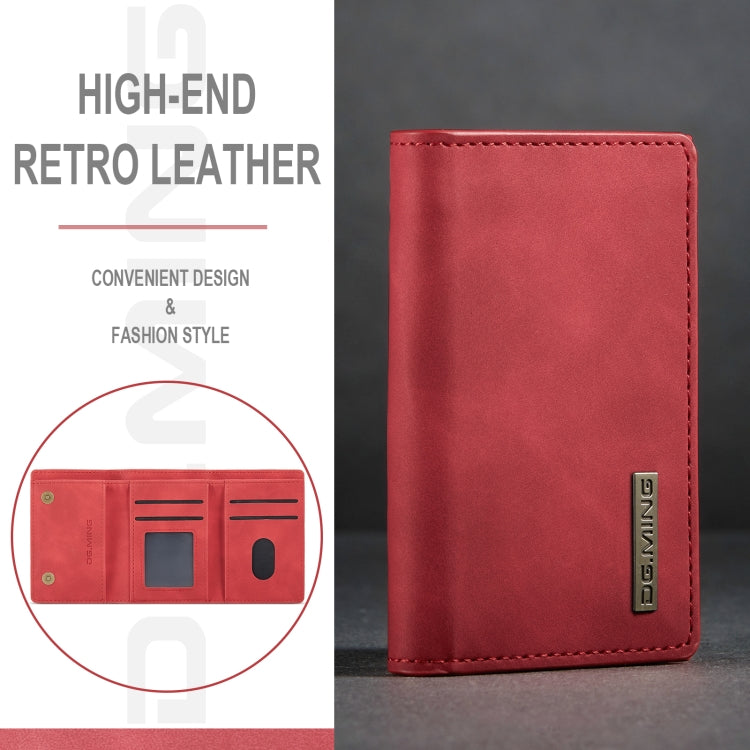 DG.MING M1 Series 3-Fold Multi Card Wallet(Red)