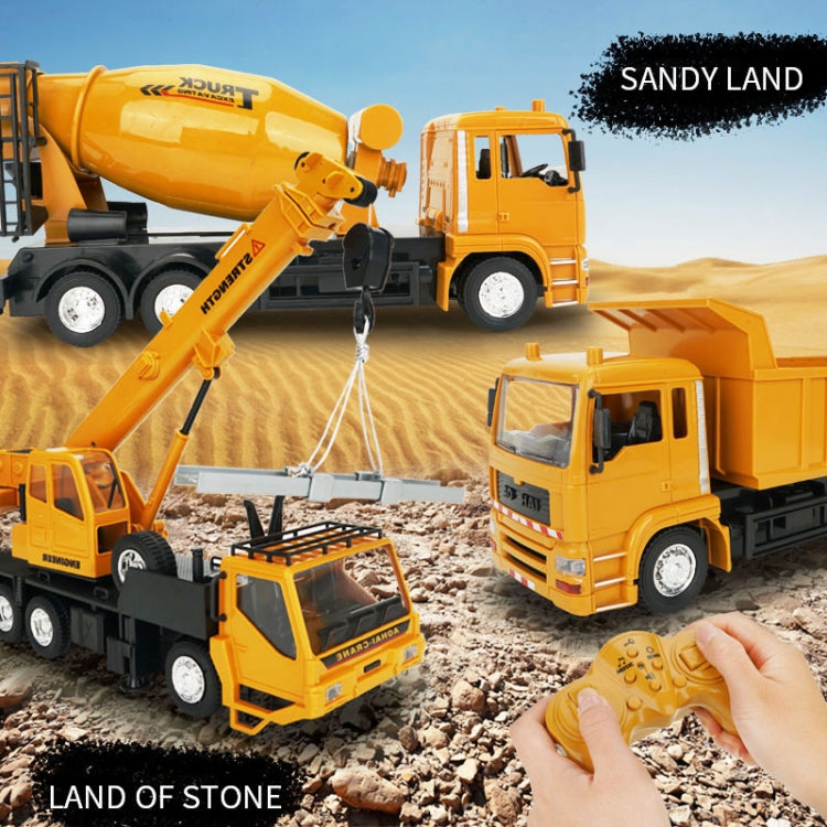 MoFun 3825 2.4G 10-channel Remote Control Simulation Engineering Vehicle, Style:Mixer Truck