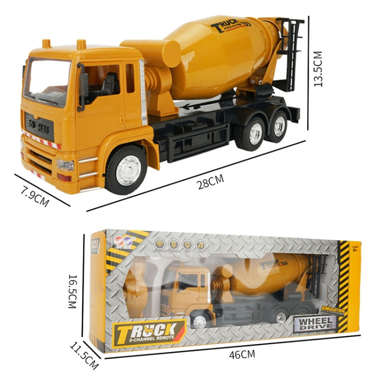 MoFun 3825 2.4G 10-channel Remote Control Simulation Engineering Vehicle, Style:Mixer Truck