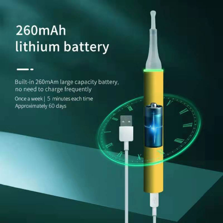 T6 Portable Wireless Smart Visual Earpick Earwax Removal Tool(White)