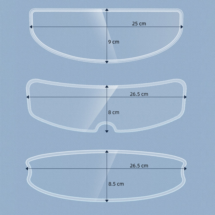 Visor Anti-fog PC Shield Helmet Lens Film(26.5 x 8.0cm)