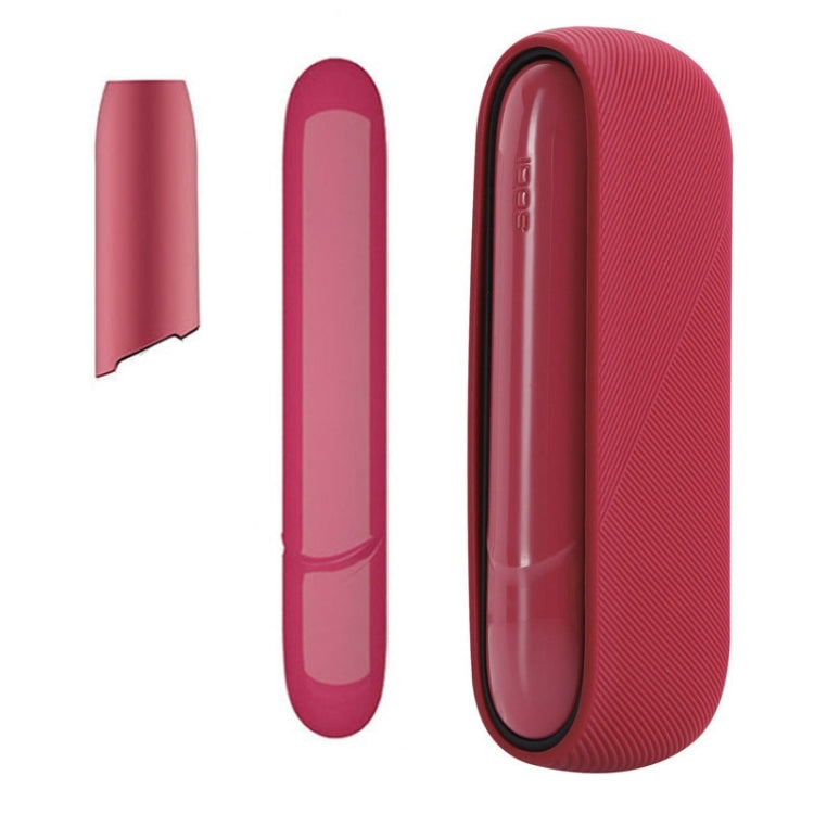 Silicone Case + Side Cover + Top Cover for IQO 3.0 / 3.0 DUO(Rose Red)