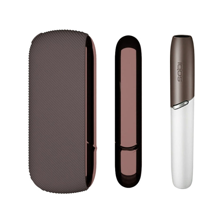 Silicone Case + Side Cover + Top Cover for IQO 3.0 / 3.0 DUO(Coffee)