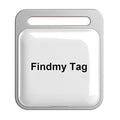 Findmy Tag Square Smart Bluetooth Anti- lost Alarm Locator Tracker(White)