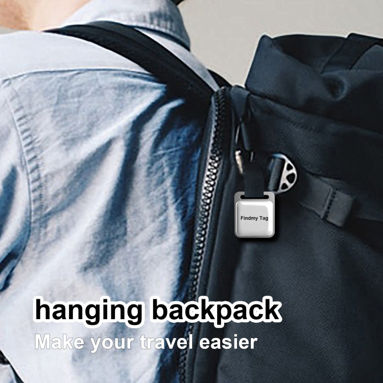 Findmy Tag Square Smart Bluetooth Anti- lost Alarm Locator Tracker(Black)