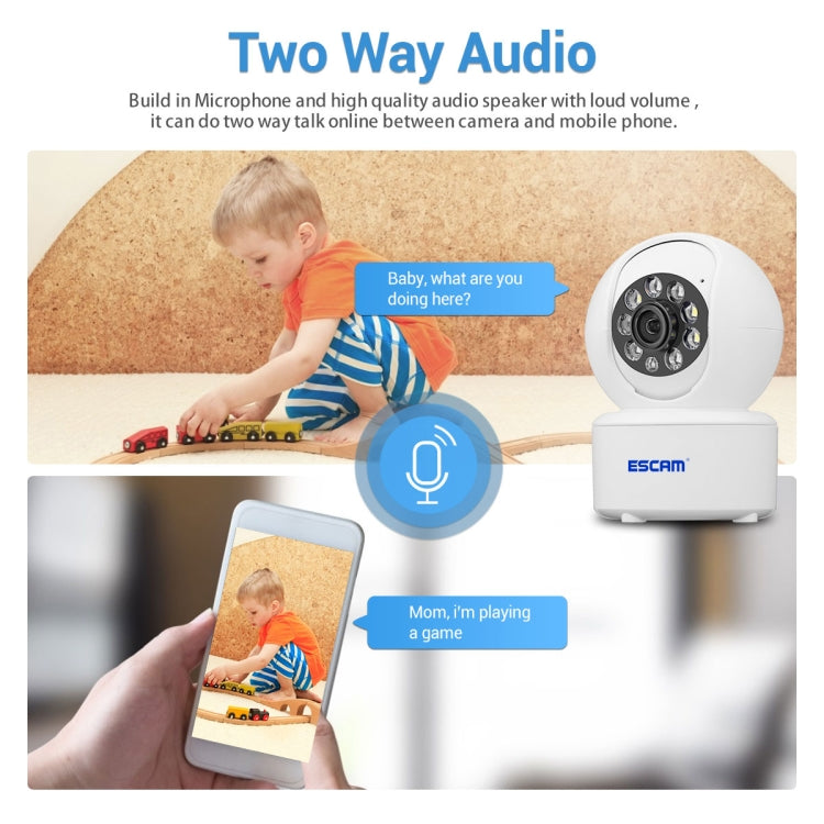 ESCAM QF005 4MP Indoor HD WiFi Pan-tilt Camera, Support Motion Detection / Two-way Audio / Night Vision(US Plug)