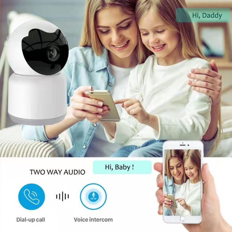 YT51 1920x1080 Home Wireless Camera, Support Infrared Night Vision / Voice Intercom, without Temperature and Humidity Sensor, US Plug(White)