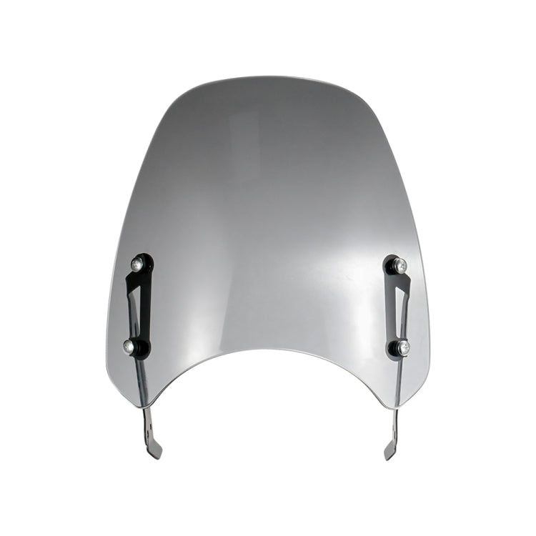 XRL-DF-7654 Motorcycle Headlight Retro Windshield for DUCATI(Transparent Grey)