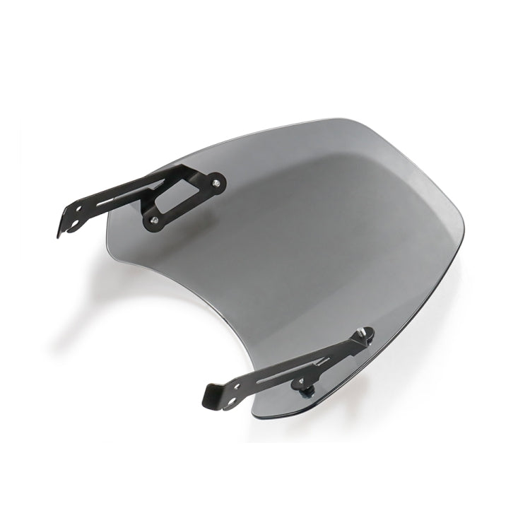 XRL-DF-7654 Motorcycle Headlight Retro Windshield for DUCATI(Transparent Grey)
