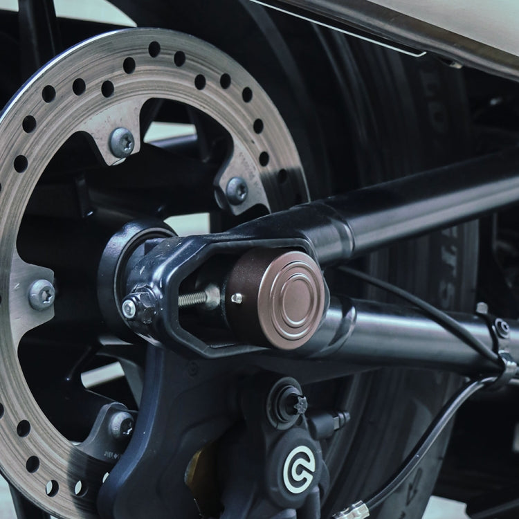 HP-A006 Motorcycle Modified Rear Axle Nut Covers Caps for Harley Sportster S(Black)