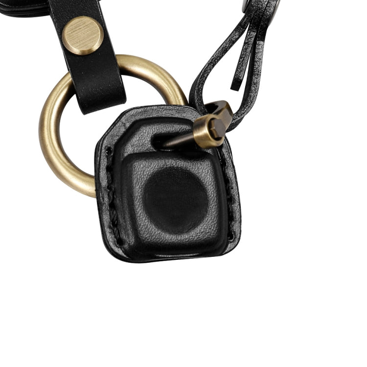 HP-A009 Motorcycle Cowhide Leather Induction Key Protective Cover for Harley Sportster S(Brown)