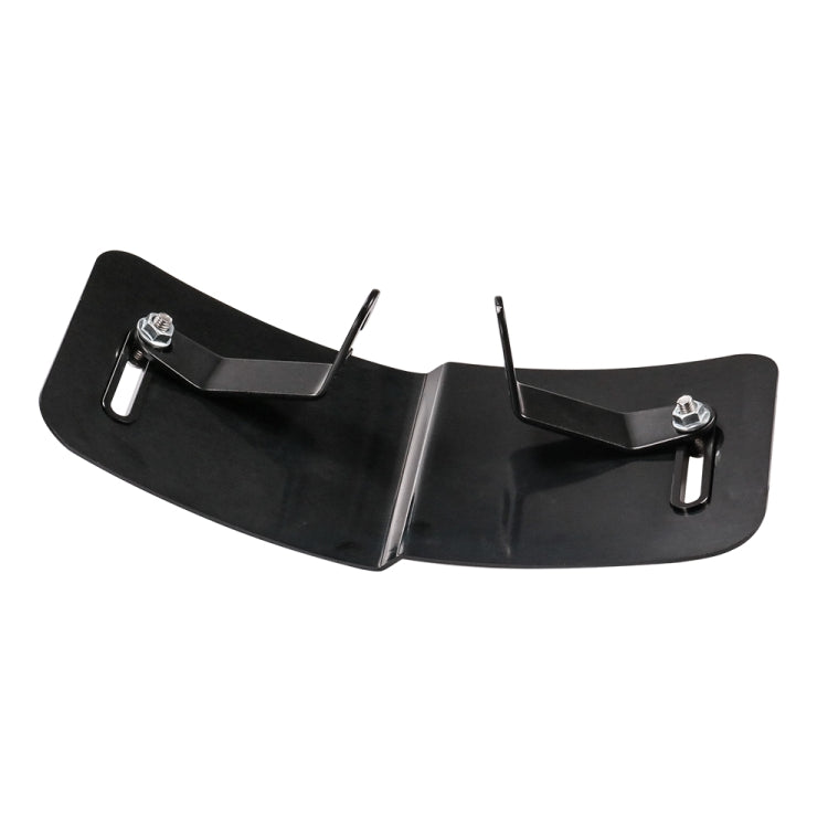 HP-DF018 Motorcycle Aluminum Alloy Front Windshield for Honda CB650R(Black + White)