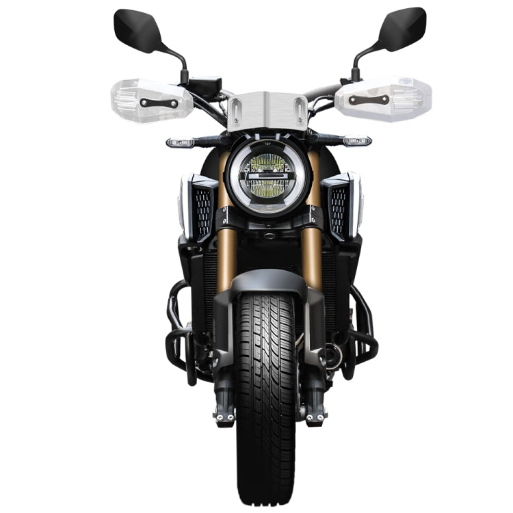 HP-DF018 Motorcycle Aluminum Alloy Front Windshield for Honda CB650R(Black)