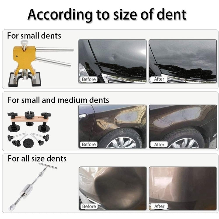 D3 94 in 1 Car Paintless Dent Dings Repair Lifter Tools Kit, Plug Type:Cigarette Lighter Plug