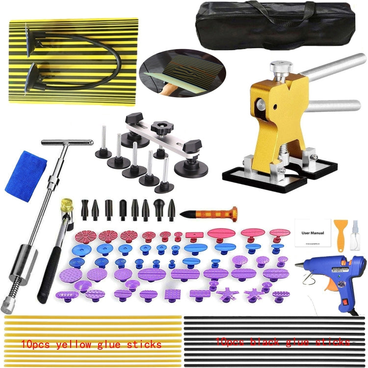 D3 96 in 1 Car Paintless Dent Dings Repair Lifter Tools Kit, Plug Type:US Plug