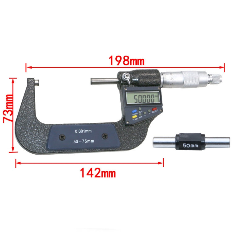 50-75mm Electronic Digital Micrometer (resolution 0.001mm)