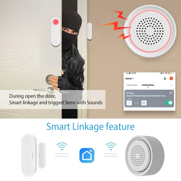 NEO NAS-AB03WT WiFi USB Siren Alarm with Temperature & Humidity Sensor
