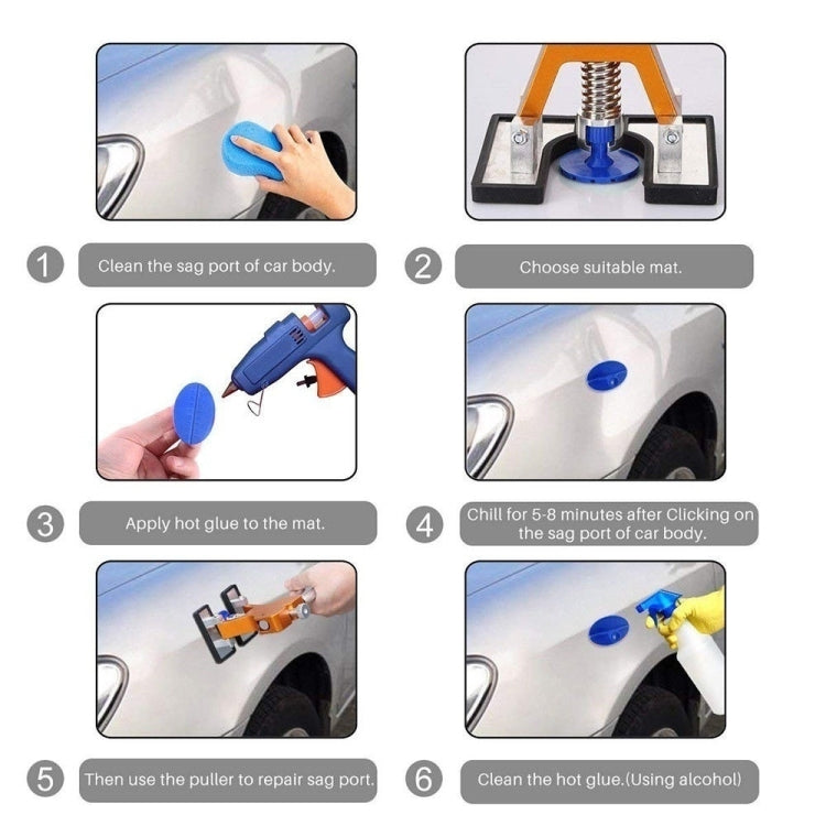 N2 72 in 1 Car Paintless Dent Removal Fender Damage Repair Puller Lifter, Plug Type:Cigarette Lighter Plug