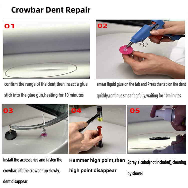 N3 83 in 1 Car Paintless Dent Removal Fender Damage Repair Puller Lifter, Plug Type:UK Plug