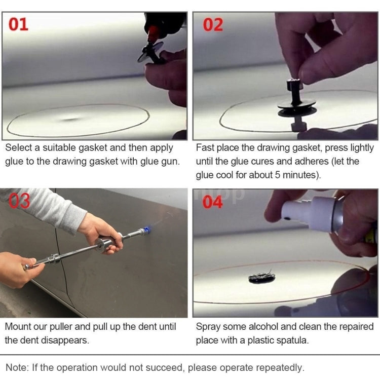 N4 107 in 1 Car Paintless Dent Removal Fender Damage Repair Puller Lifter, Plug Type:Cigarette Lighter Plug