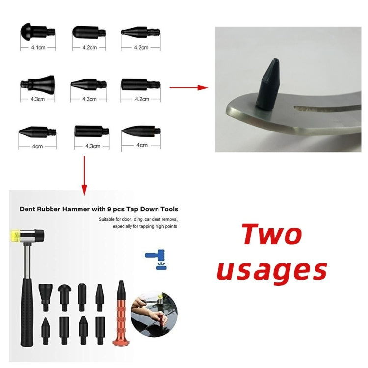 N6 96 in 1 Car Paintless Dent Removal Fender Damage Repair Puller Lifter, Plug Type:UK Plug