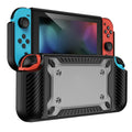 Game Handle Gamepad TPU+PC Protective Case for Switch OLED(Black)