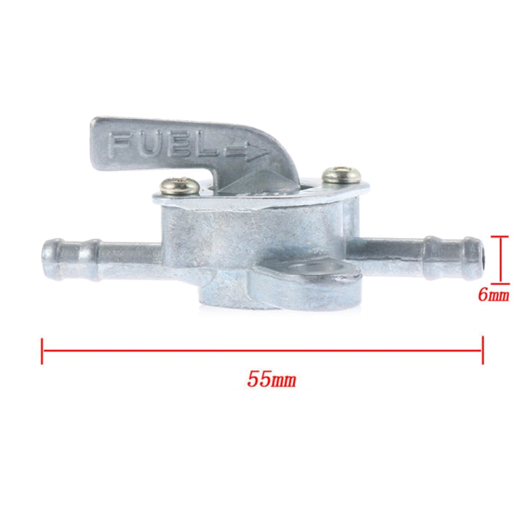 2pcs 6mm Motorcycle Scooter Fuel Tap Gas Petrol Valve Fuel Tank Switch