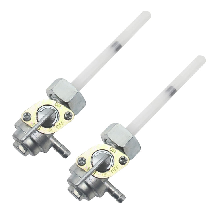 2 PCS Motorcycle Fuel Tap Valve Petcock Fuel Tank Gas Switch for Honda CB400/CB500/CB550/CB750(White)