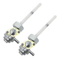 2 PCS Motorcycle Fuel Tap Valve Petcock Fuel Tank Gas Switch for Honda CB400/CB500/CB550/CB750(White)