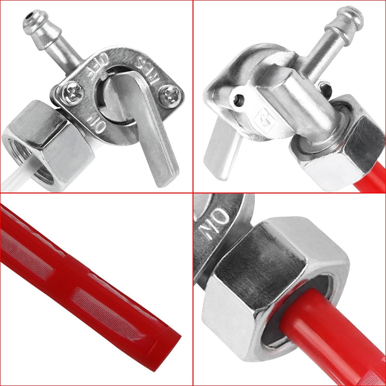 Motorcycle Fuel Tap Valve Petcock Fuel Tank Gas Switch for Honda CB400F 1977(White)