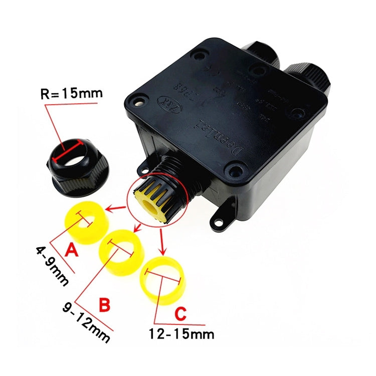 G712 IP68 Waterproof Junction box with Terminal, Sealing Ring:5-9mm