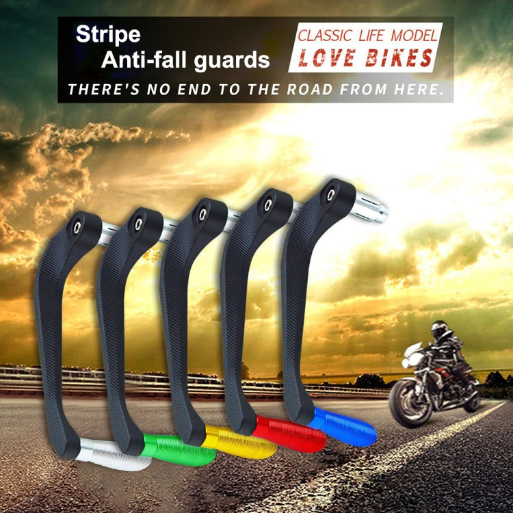2 PCS Motorcycle Modification Accessories Striped Horn Shape Gear Brake Clutch Handbrake(Silver)