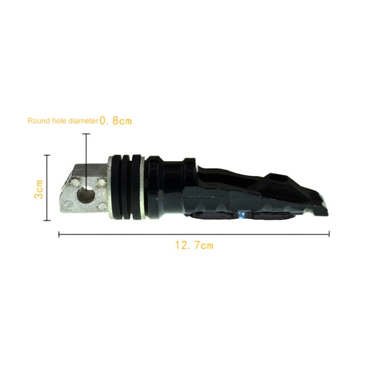 Universal Motor Bike Footpegs Foot Rests Rear Pedals Set Motorcycle Modification Accessories(Black)