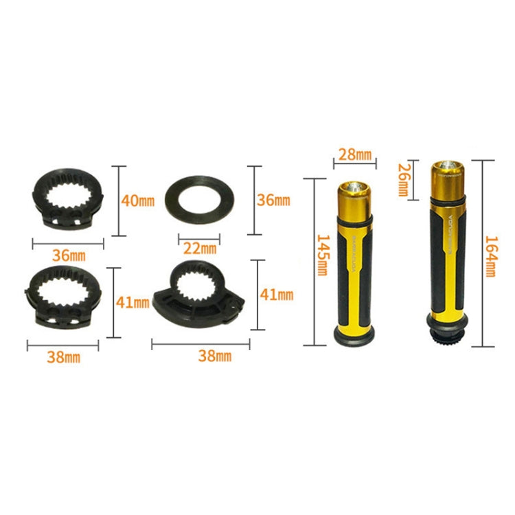 Motorcycle Modification Accessories Hand Grip Cover Handlebar Set(Purple)