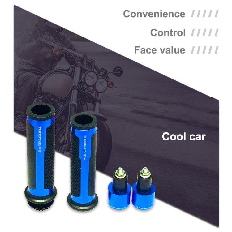 Motorcycle Modification Accessories Hand Grip Cover Handlebar Set(Purple)
