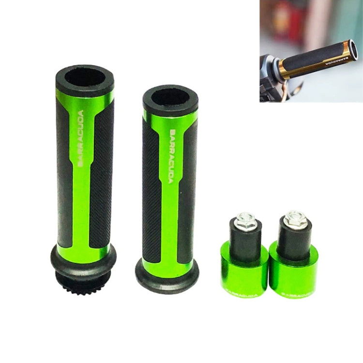 Motorcycle Modification Accessories Hand Grip Cover Handlebar Set(Green)