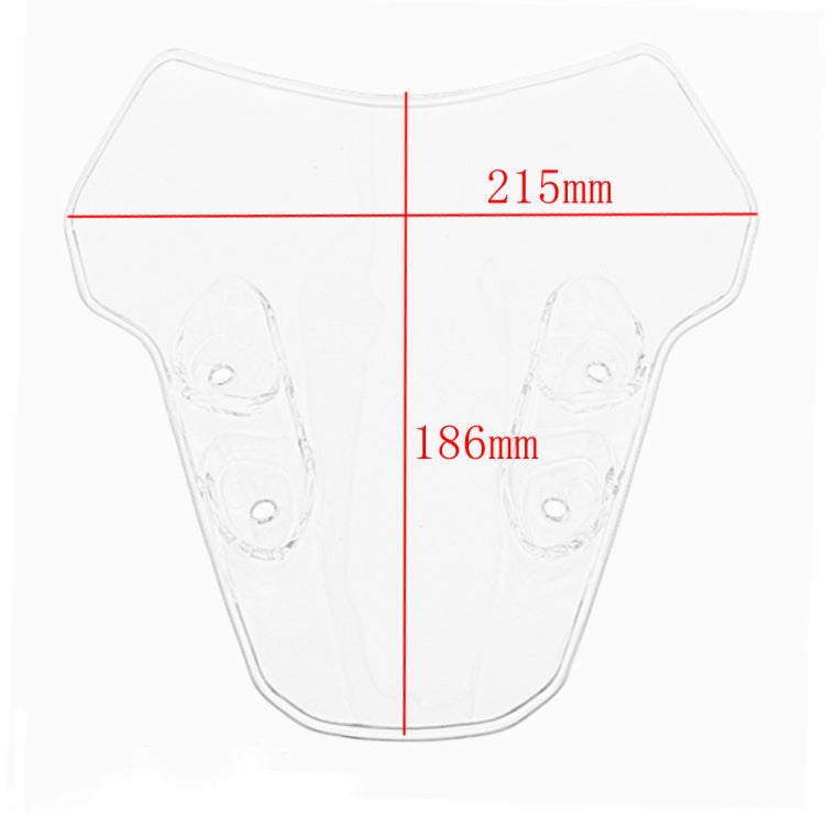 Motorcycle Airflow Deflector Windshield for Yamaha MT-07 2021(Transparent)