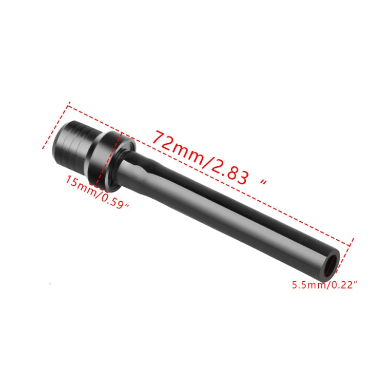 5 PCS Universal Motorcycle Tank Gas Fuel Cap Valve Vent Breather Hose Tube(Black)