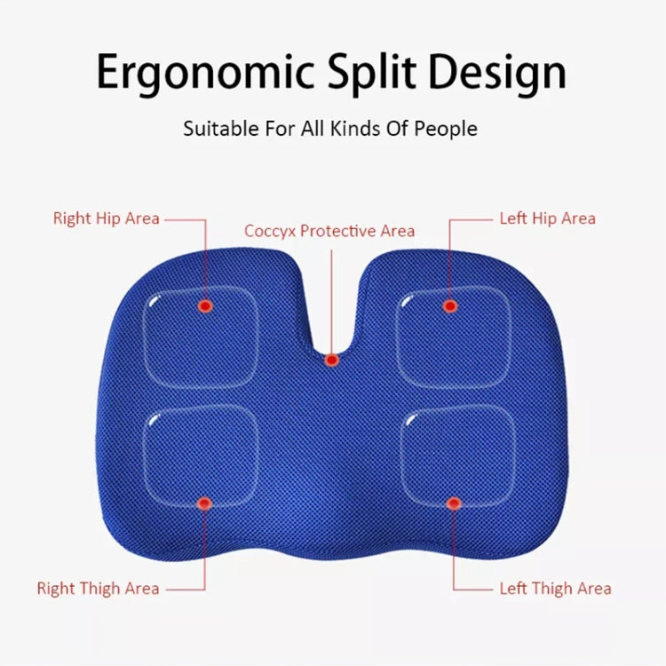 Soft U-shaped cushion Ergonomic Seat, Model:Mesh Style(Blue)