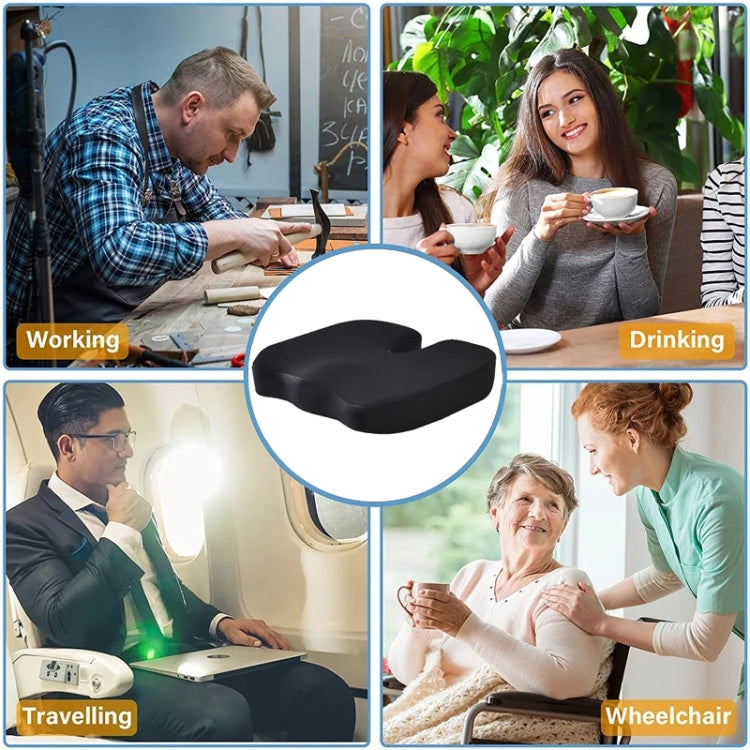 Soft U-shaped cushion Ergonomic Seat, Model:Mesh Style(Red)