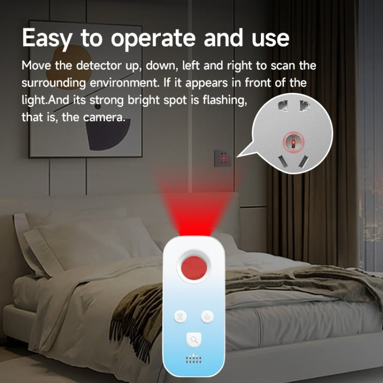ZH007 Multifunctional Infrared Signal Camera Detector(White)