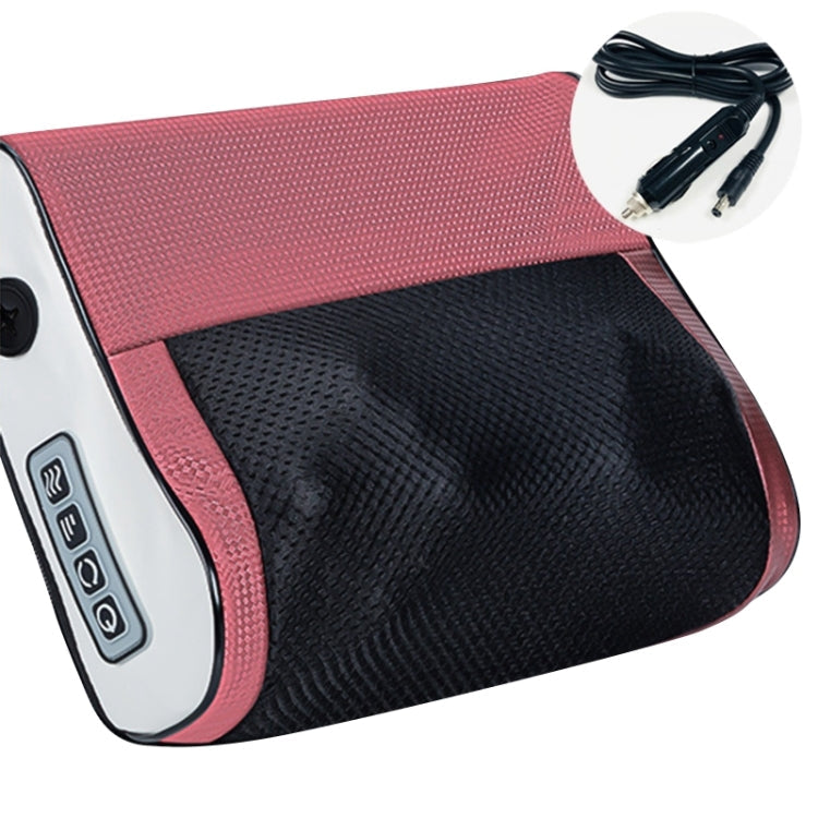 Multifunctional Hot Compress Neck Massager Car Cervical Spine Massage Pillow(Red Upgrade)