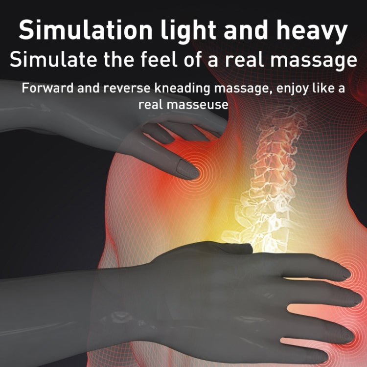 Multifunctional Hot Compress Neck Massager Car Cervical Spine Massage Pillow(Red Upgrade)