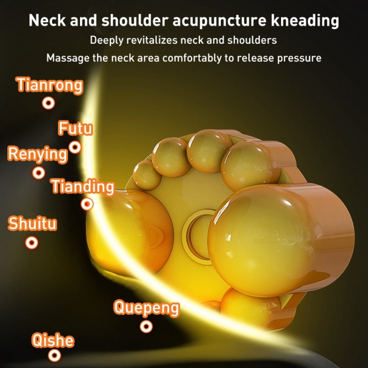 Multifunctional Hot Compress Neck Massager Car Cervical Spine Massage Pillow(Red Six Keys)