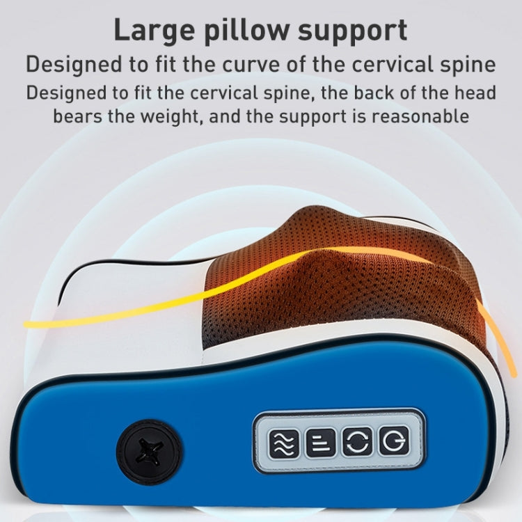 Multifunctional Hot Compress Neck Massager Car Cervical Spine Massage Pillow(Red Upgrade)