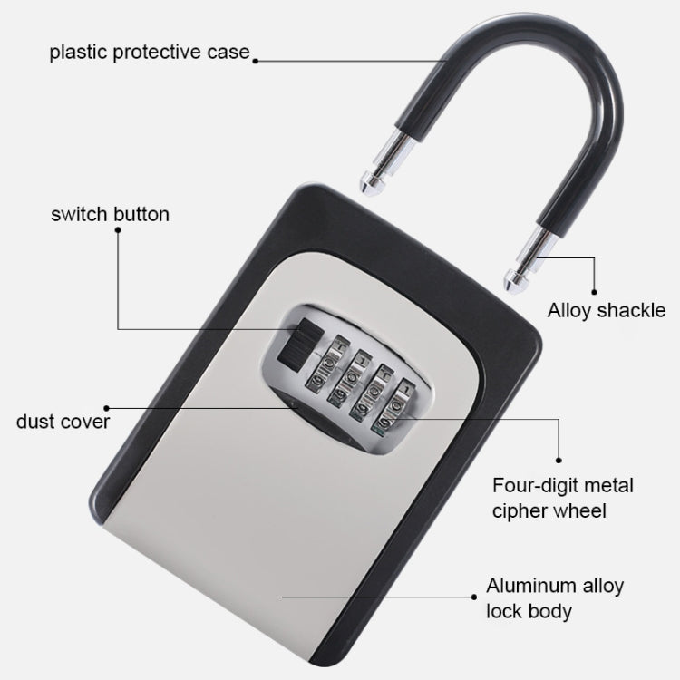 KS6500 Installation-free Hanging Decoration Key Password Box(Orange)