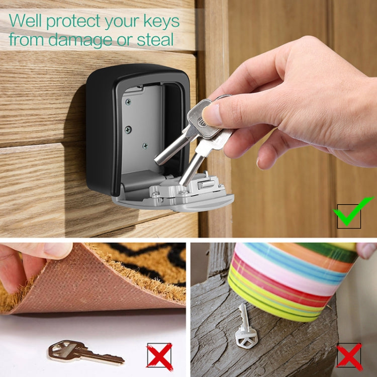 G9 4-digit Password Aluminum Alloy Key Storage Box(Yellow)