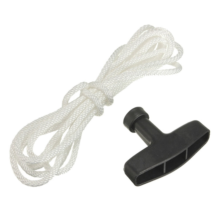 Lawn Mower Chainsaw Trimmer Universal Recoil Pull Start Handle with Rope Cord, Rope Length:3m