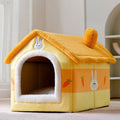House Type Universal Removable and Washable Pet Dog Cat Bed Pet Supplies, Size:S(Carrot Rabbit)